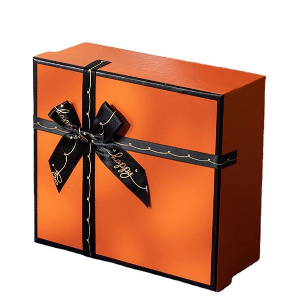 Quality Custom Gift Packaging Box With Golden Logo for T Shirt Clothing and Scarf for sale