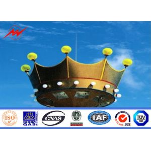 Hot Dip Galvanization 75M Painting High Mast Pole with Lifting System