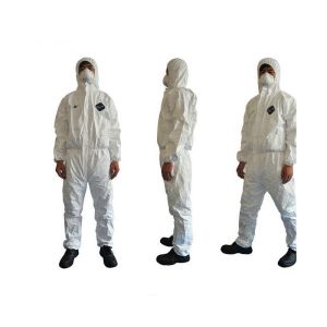 Buy cheap Plastic Breathable Full Bodysuit Hazmat Class B Chemical Suit from wholesalers
