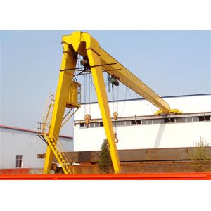 Buy cheap 32t Single Girder Electric Hoist Semi Gantry Cranes Easy Operated from wholesalers