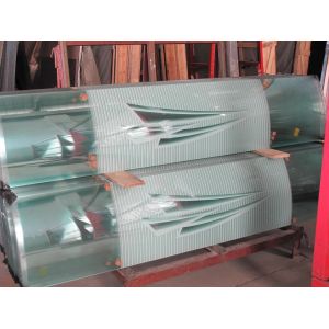 Buy cheap Silk Printing Tempered Art Glass For Curved Shower Room from wholesalers