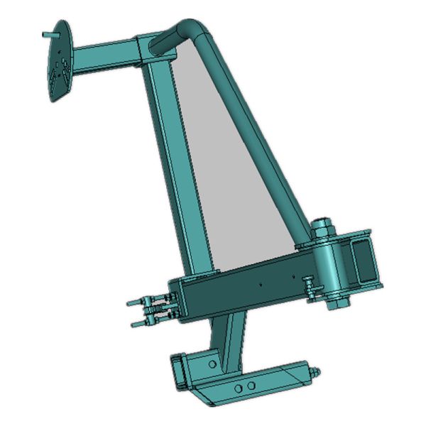 Buy cheap Off-Road Black Spare Wheel Carrier Designed and Manufactured by Custom Metal Fabrication from wholesalers