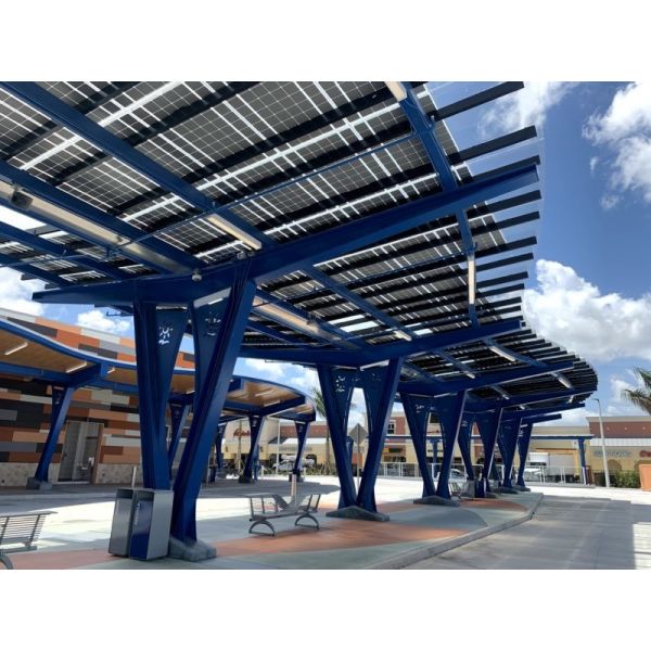 Quality Canopy BIPV Photovoltaic Dual Glass Solar Panels T5 Aluminum Frame for sale