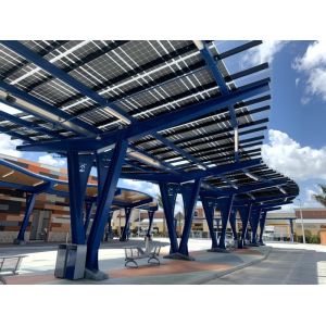 Buy cheap Canopy BIPV Photovoltaic Dual Glass Solar Panels T5 Aluminum Frame from wholesalers