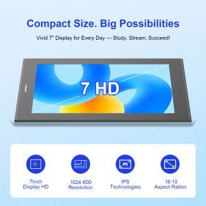 Buy cheap C idea 7 inch Wifi Tablet with Case 8+256GB Storage Quad Core Processor 600x1024 IPS Touchscreen CM524 blue from wholesalers