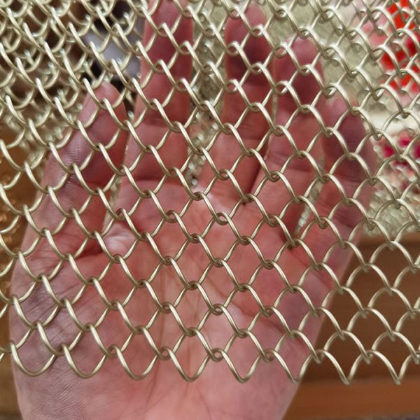 Buy cheap High Quality Aluminum / Stainless Steel Decorative Metal Coil Drapery Mesh for Weddings Waterfall Room Divider from wholesalers