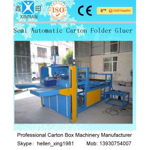 Buy cheap Corrugated And Paperboard Semi Auto Gluer Machine / Carton Gluing Machine from wholesalers