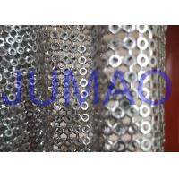 Buy cheap Silver Hollow Metal Sequin Fabric Light Sparkling Curtains For Architect product