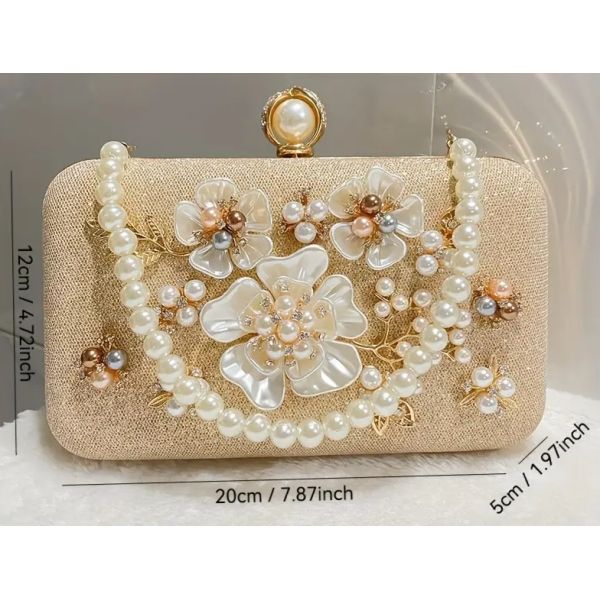 Quality Elegant Evening Handbag with No Printing Polyester Lining Elegant Style for sale