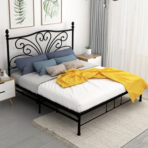 Buy cheap Platform Mattress Base Modern 1.0mm Thick Iron Double Bed Frame Easy Assemble from wholesalers