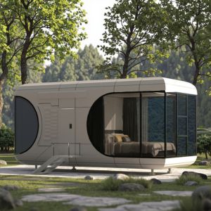 Buy cheap Intelligent and Exquisite Steel Structure space Capsule Waterproof Carport Toilet and Workshop Application from wholesalers