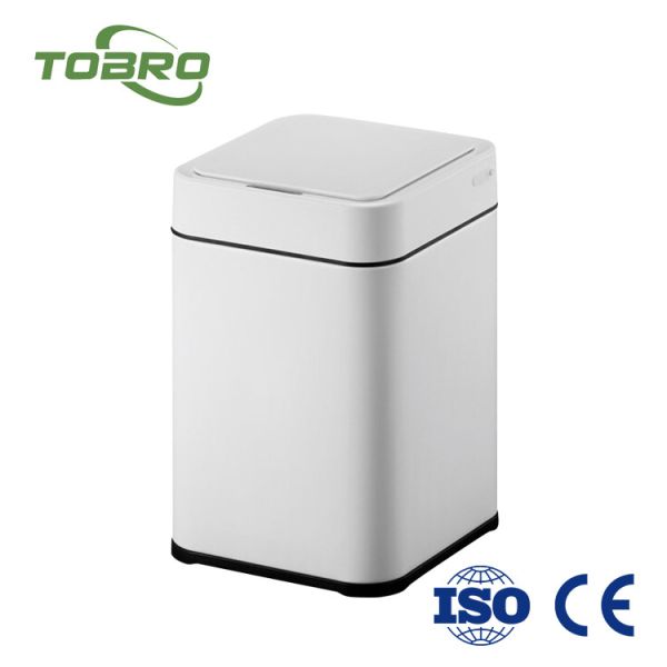 Buy cheap Square Electric Smart Trash Can Dust Bin With Lid Automatic Induction 2CBM - 50CBM Waste Bin from wholesalers