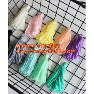 Buy cheap Custom 2.5CM tassel with metal ring tassel fringe garment KEY tassel flat trim, curtain tassel fringe /trim for home fit from wholesalers