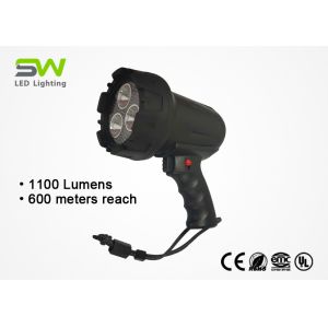 Buy cheap 1100 Lumens Handheld Rechargeable LED Spotlight With Rubberized Lens Protector from wholesalers