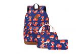 Buy cheap Cute Fox Prints Front Pocket Children School Bag from wholesalers
