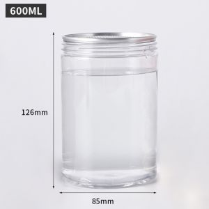 Customizable Plastic Jar Containers with Aluminum Lid and Customization-Friendly