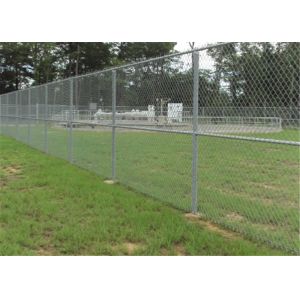 Buy cheap 8FT X 50FT Chain Link Fabric Fence With Razor Barbed Wire For High Level Security from wholesalers