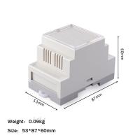 Buy cheap Din Rail Abs Cabinet DIY Circuit Board Outlet Switch Enclosure Fireproof 53*87 product