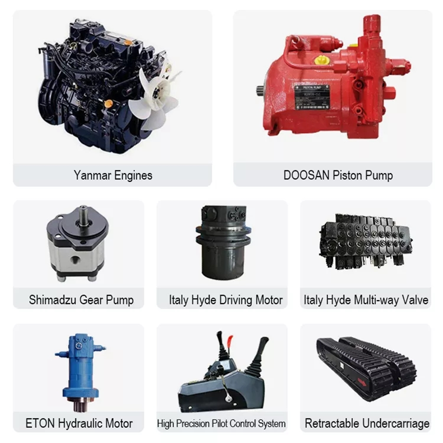 Used SANY SY55U Mini Excavator Good Condition Low Working Hours For Sale