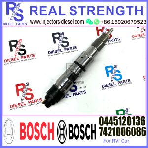 Buy cheap Diesel Common Rail Fuel Injector 0445120136 7421006086 For RVI Engine from wholesalers