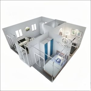 Online Technical Support Prefabricated Expandable Container House with Two