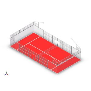 Buy cheap Pro Panoramic Padel Court With Advanced Shock Absorption For Player Safety from wholesalers