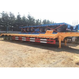Buy cheap 3 Axles 60T Gooseneck Low Bed Semi Trailer from wholesalers