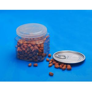Buy cheap PET Plastic Mini Round Jars Aluminium Cover Environmentally Friendly 430Ml from wholesalers