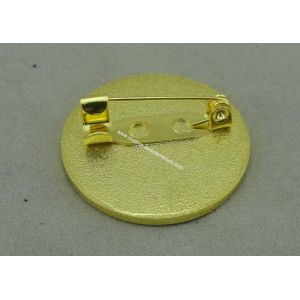 Buy cheap Customized Synthetic Enamel Corporate Pin , Brass Gold Pin With Plain And Flat Back from wholesalers