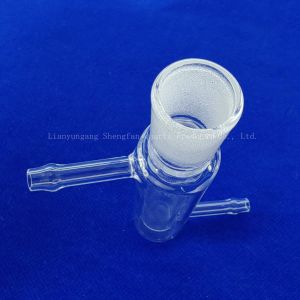 Customized One Side Sealed Double Wall Glass Quartz Tube Transparent Laboratory