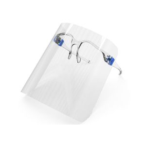 Buy cheap Recycled Reusable Ppe Clear elastic Headband Face Shield With Glasses from wholesalers