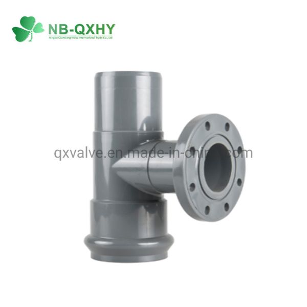 Buy cheap DIN Standard Pn10 UPVC Tee with Rubber Type Connection Glue Size From 110mm to 315mm from wholesalers