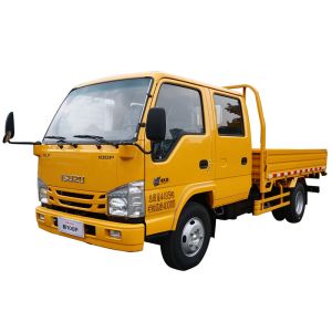 Buy cheap Brand New Small ISUZU ELF 4KB 2.5 L Double Cabin Flatbed Cargo Truck Best Price for Sales from wholesalers