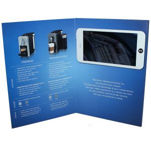 Buy cheap Free sample limited Video in Folder Factory Supply Custom 10 inch Touch Screen  wifi Video Brochure With Your APP from wholesalers