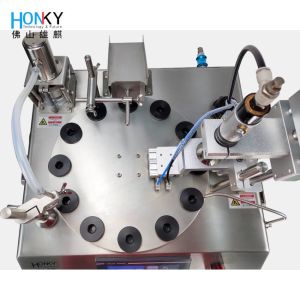 Buy cheap Desktop Vial Filling Capping Machine with Ceramic Pump - 40BPM Filling Efficiency for 1-10ml Vials and AC 220V Power from wholesalers