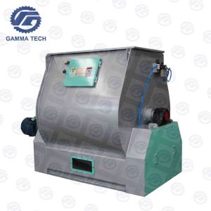 Buy cheap Evenly Double Shaft Paddle Mixer 37kw Fish Feed Mixer Machine from wholesalers