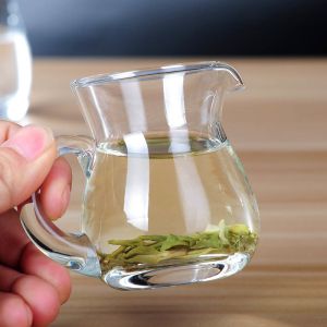 Buy cheap 4oz Handmade 120ml Small Glass Pitcher With Handle from wholesalers