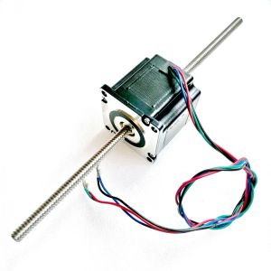 NEMA23 57mm Hybrid Screw Stepper Motor 24V 1.8° 4 Leads Through Type Stepping