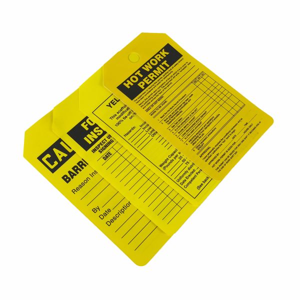 Customized Plastic Safety Tag With Durable Waterproof Design And Logo