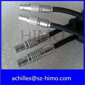 9 pin cable assembly with lemo electronic connector