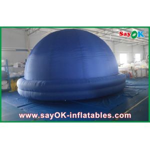 Buy cheap Dia 5m Blue Inflatable Planetarium Dome Tent Watching Movie Use from wholesalers