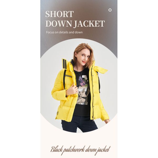 FODARLLOY 2022 innovative products Warm Hooded Lady Thin Cotton-padded Jacket Women Coat Lightweight Luxury Down Foldable Jacket