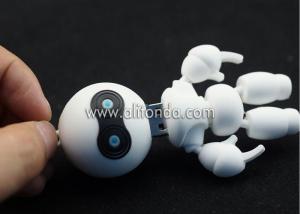 China Soft PVC 3d robot shape USB flash driver custom 3d USB flash disk for promotion on sale