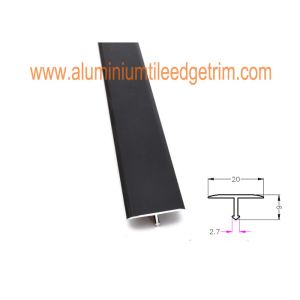 Buy cheap Extrusion Aluminium Floor Trims T Shaped 20mm Width Floor Decoration Lines from wholesalers