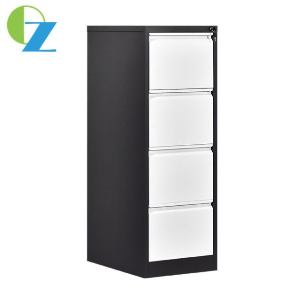 Buy cheap Office Furniture 4 Drawer Steel Filing Cabinet With Partition In Drawers K/D Structure from wholesalers