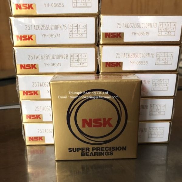 Quality NSK Ball screw support bearing   25TAC62BSUC10PN7B for sale