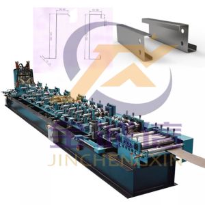 Size adjustment 80-300mm CZ purlin roll forming machine for steel structure