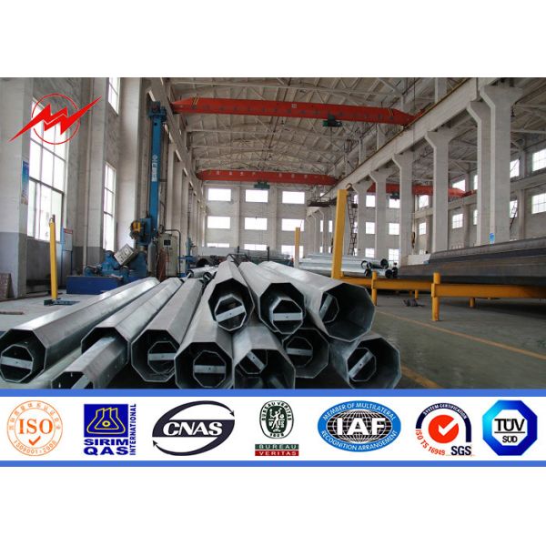 Quality Polygonal Shafts Electrical Power Pole With Optional Powder Coating for sale