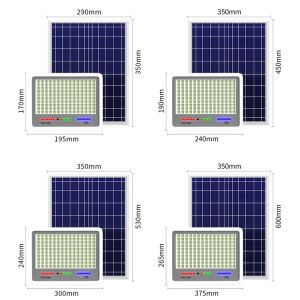 High Efficiency Polysilicon Solar Floodlight IP67 for Garden Yard Driveway