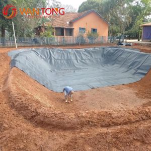 Buy cheap Fish Farm Pond Liner Geomembrane in Black and White HDPE for Environmental Protection from wholesalers